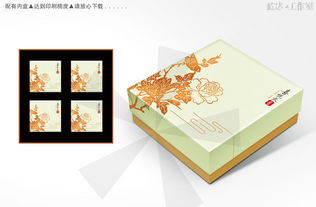 喜悦天香月饼包装设计素材 高清PSD模板下载与设计应用